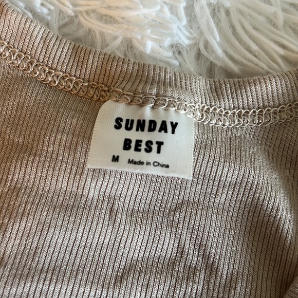 Aritzia Sunday Best HONOR Tan Tank - Picture 3 of 4